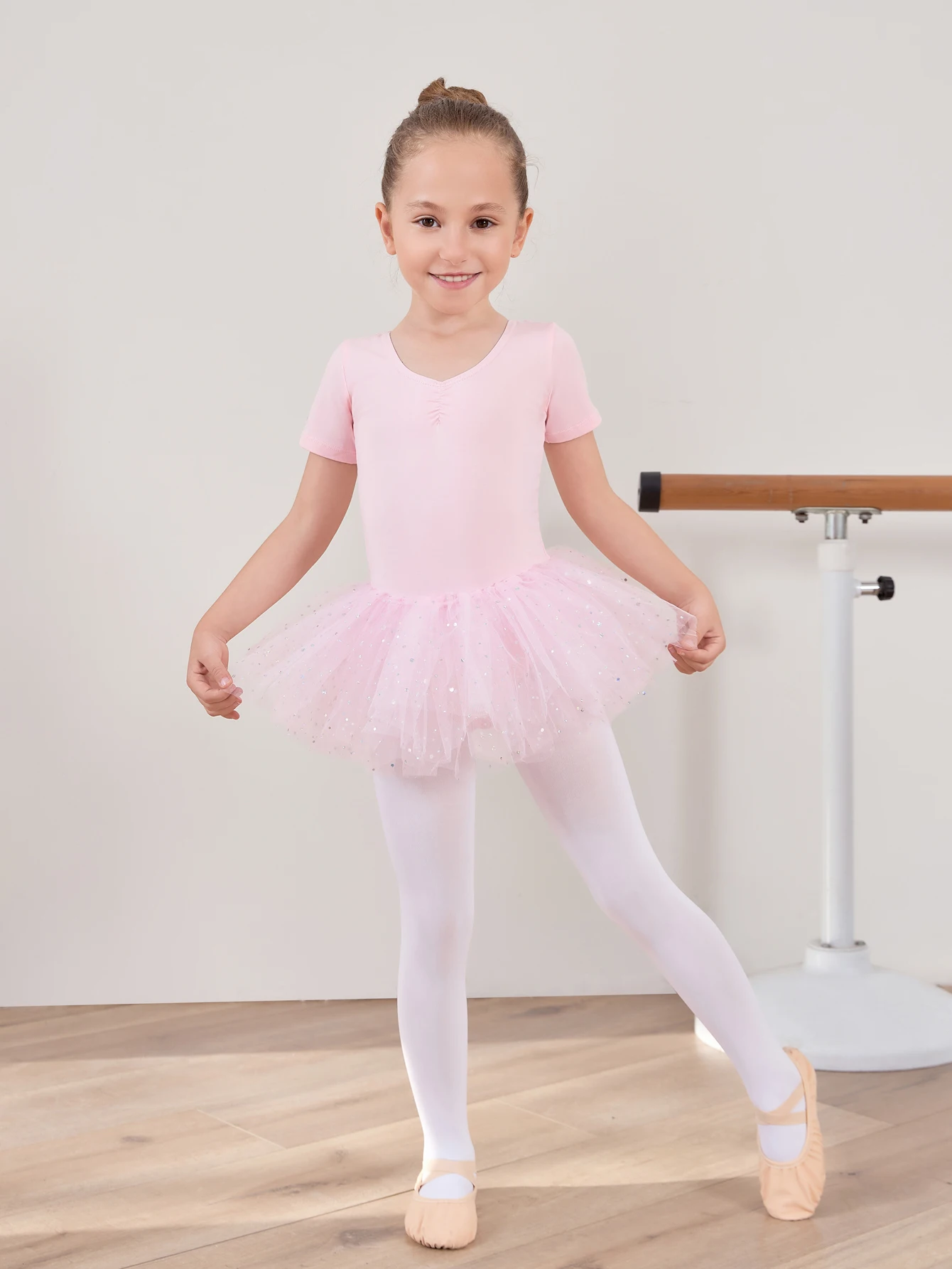 

Dance Clothing for Kidsren and Girls, Summer Short-Sleeved Chinese Dance Clothing, Practice Clothing, Girls' Clothes, Ballet Skirts for Girls
