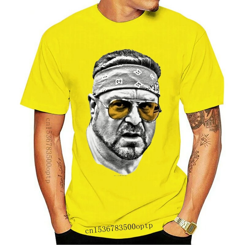 Camiseta con estampado encantador para hombre y mujer, camisa con estampado de Walter Orange, gafas The Big Lebowski, nueva