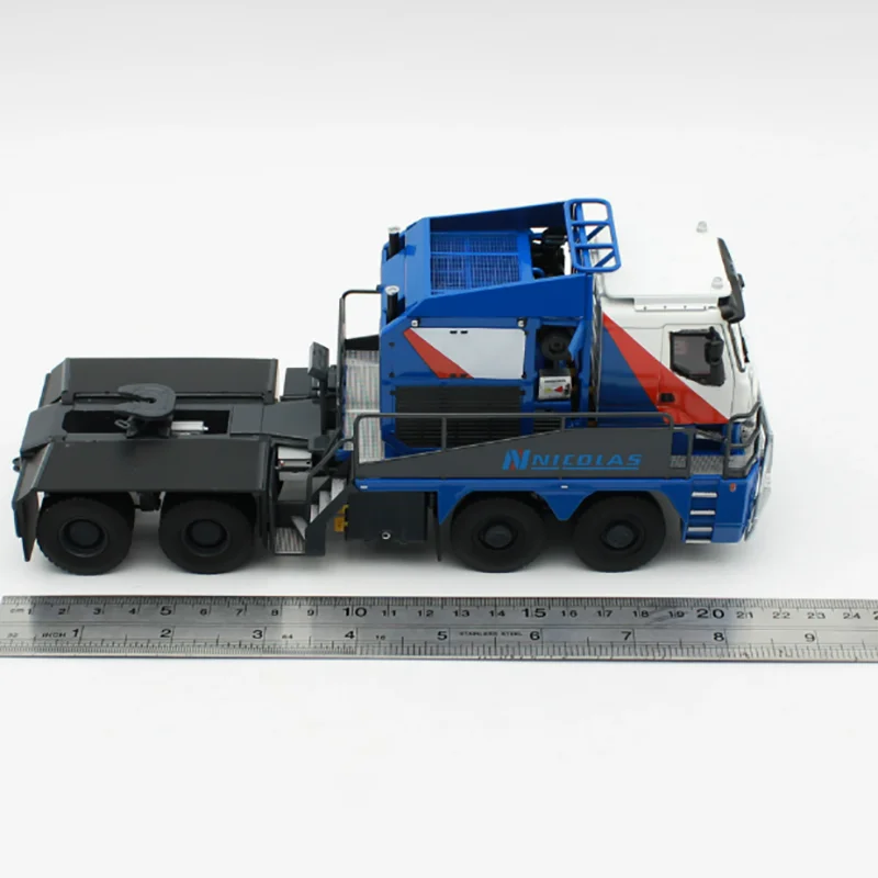 Diecast Alloy 1:50 Scale Nicolas Truck Trailer Train Model Metal Die-Cast & Toy Vehicle for Collection Souvenir Gift Ornaments