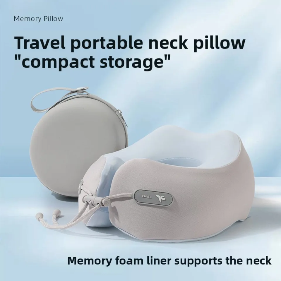 Universal Travel Neck Pillow Case Shockproof EVA Hard Shell Storage Bag For U-shaped Memory Foam Pillow Protective Organizer