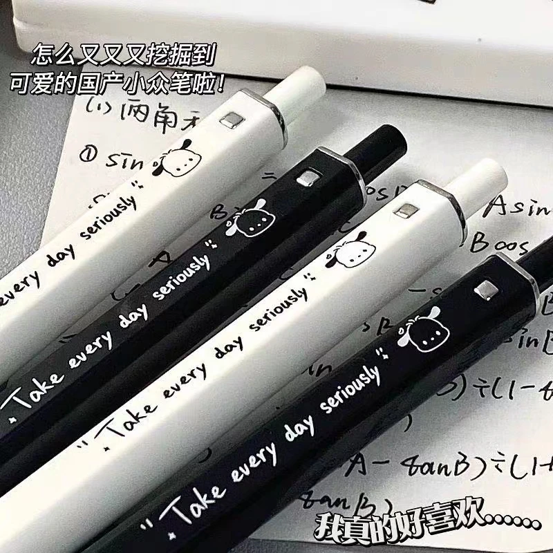 Sanrio Pochacco Neutral Pen Kawaii Black ink Gel Pen Student Press Pen school office supplies signing pen kids Stationery Gift