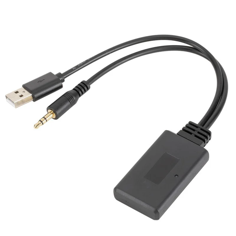 Car 3.5mm AUX Adapter Bluetooth 5.0 Wireless Audio Receiver USB Plug Car Music Player Stereo Sound System
