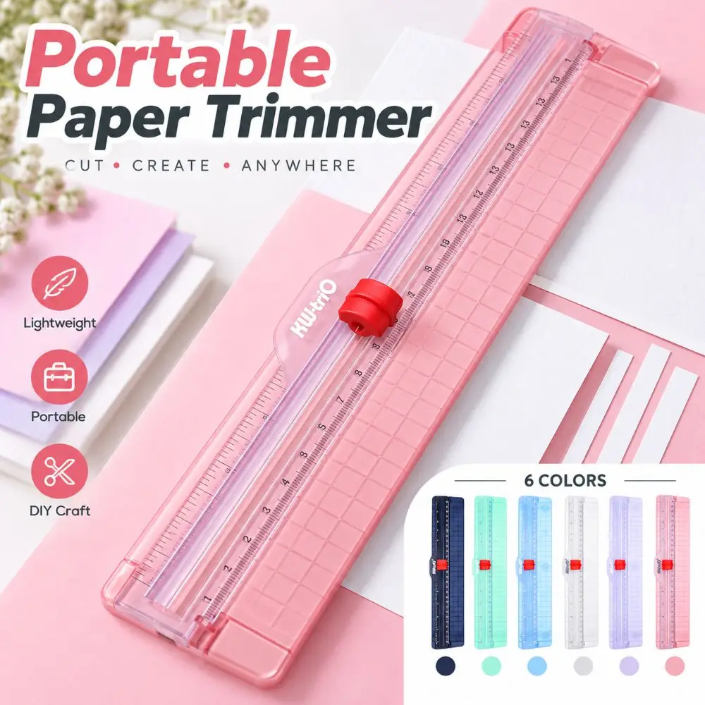 A3/A4 Paper Cutting Paper Cutter with Pull-out Ruler Portable Paper Cutting Machine Bidirectional Paper Trimmer School Office
