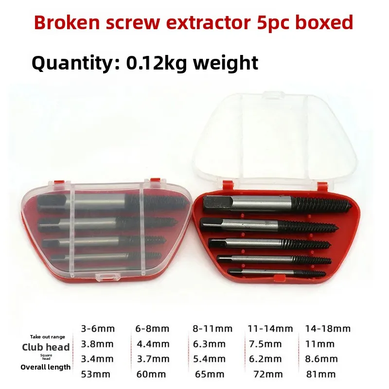 Broken Screw Extractor Set Stripped Screw Removal Faucet Plumbing Repairs