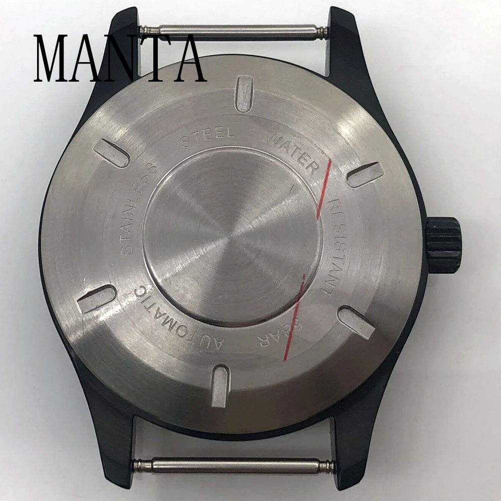 MANTA 40mm Stainless Steel Case Sapphire Glass Fit NH35/NH36 ETA2824 Movement Watch Parts