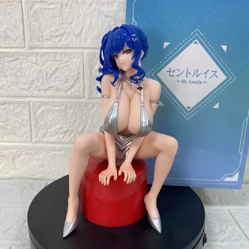 

Аниме-фигурка Azur Lane Saint Louis-Seated Pose, милая коллекционная модель для девочек, статуя Saint Louis Shipgirl из ПВХ для дисплея
