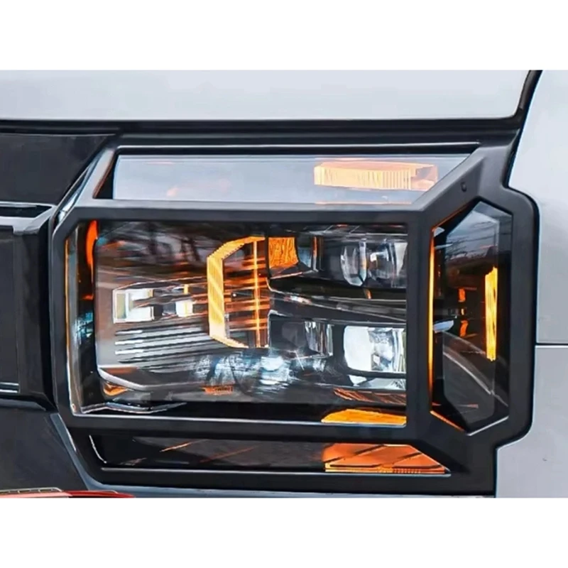 Car Front Daytime Running Light Decorative Frame Headlight Cover Fit For JETOUR Traveler T2 JMK 2023-2024