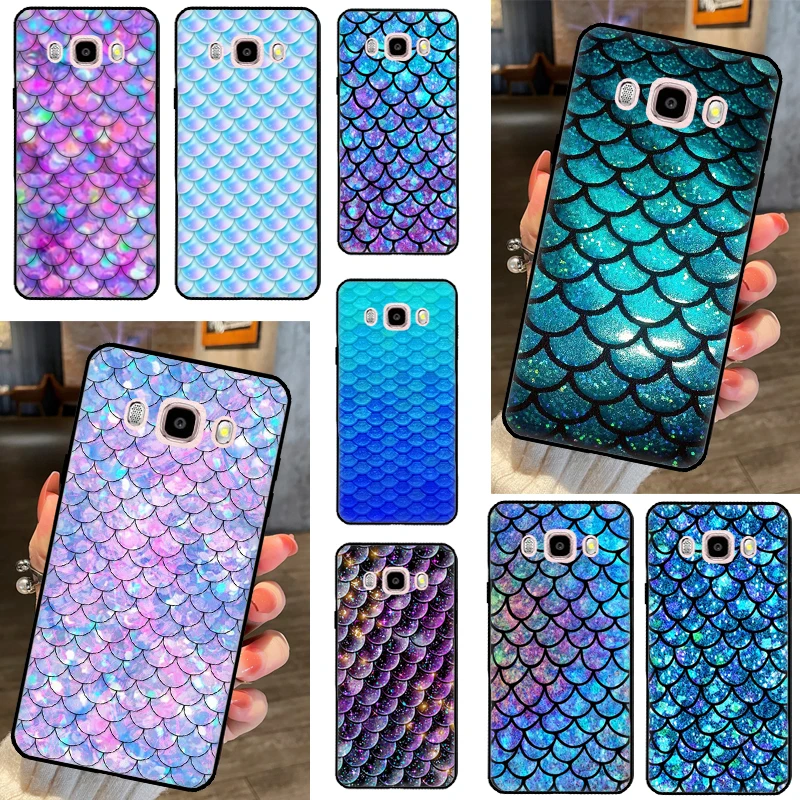 Mermaid Tail Scale Case For Samsung Galaxy J6 J4 Plus A6 A7 A8 A9 J8 2018 J3 J5 J7 2017 J1 A3 A5 2016 Cover