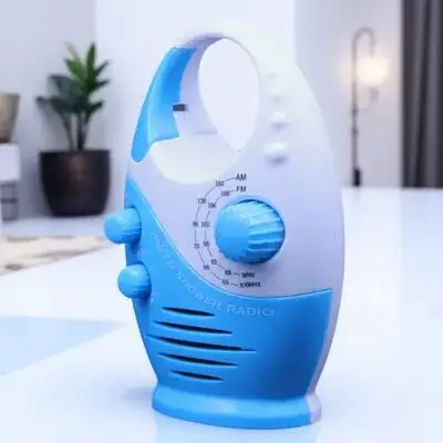 

1Pcs Durable ABS Waterproof Radio Portable Bathing Speaker for Home Kitchen Bathroom Easy to Use and Store Mini Waterproof Radio