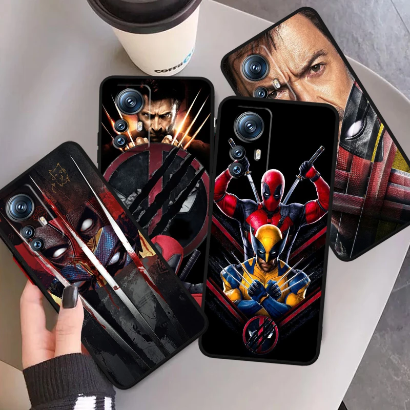 Marvel Wolverine Deadpool Love For Xiaomi Mi 14 13T 13 12T 12 11T 11i 11 10T 10 Pro Lite Ultra 5G Black Soft Phone Case