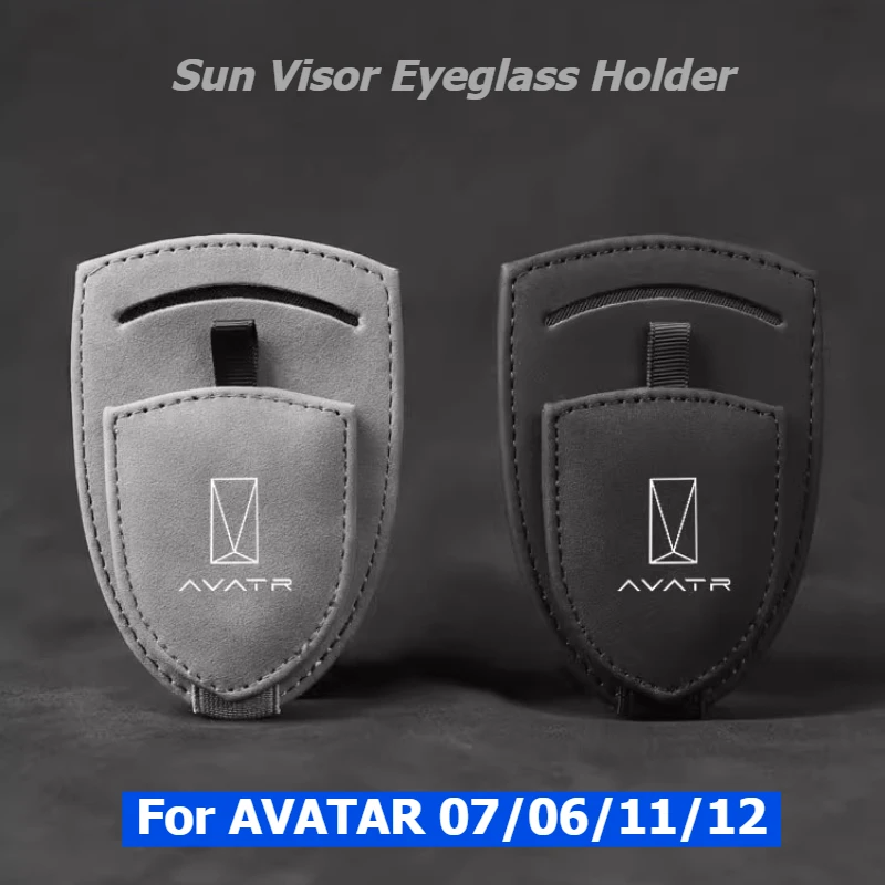 For Changan AVATR 07 06 11 12 2025 Car Sun Visor Eyeglass Holder Sun Visor Glasses Box Sunglasses Clip Card Tickets Holder