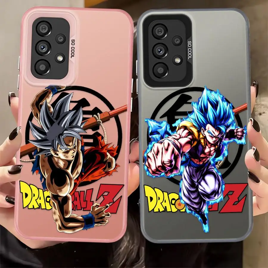 حافظة لهاتف سامسونج جالاكسي A32 A16 A34 A22 A15 A24 A13 A25 A12 A14 A23 لعبة دراغون بول فيجيتا مقابل سون جوكو