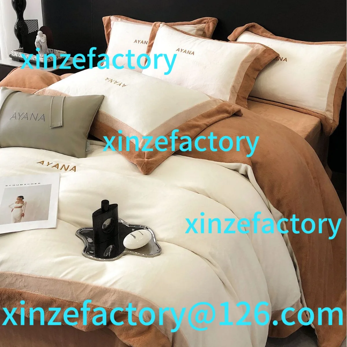 

Customizable Thickened Warm Coral Fleece Winter High-end Bedding
