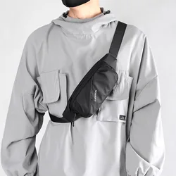 New Large Capacity Storage Waist Bag Portable Commuter Shoulder Bag Lightweight Mini Solid Color Crossbody Bag