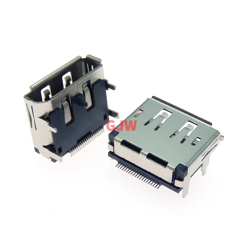 2PCS/Lot SMT DP HDMI 20P Female Socket/Jack Connector 20Pin With Column For TV-Interface