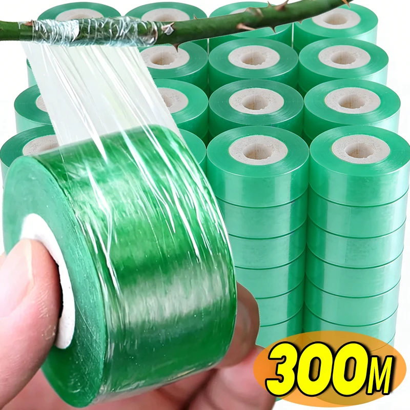 Self-adhesive PE Grafting Tape Film Stretchable Garden Tree Roll Tape Plants Seedlings Vine Tomato Tape Roll Grafting Supplies