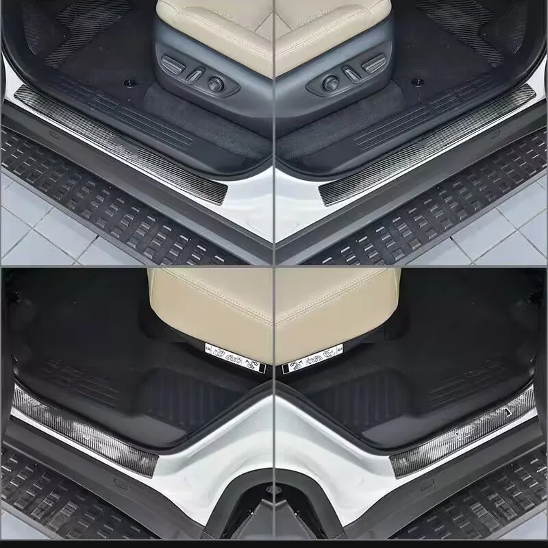 For Toyota Land Cruiser 250 Prado LC250 2024 inner car Door Sill Scuff Plate Door Welcome Pedal Threshold Bar Cover accesorios