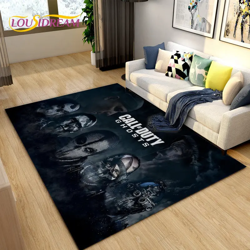 COD, Call of Duty Game ,Gamer Area Rug,Carpets Rug for Living Room Bedroom Sofa Doormat Decoration,Kids Play Non-slip Floor Mat