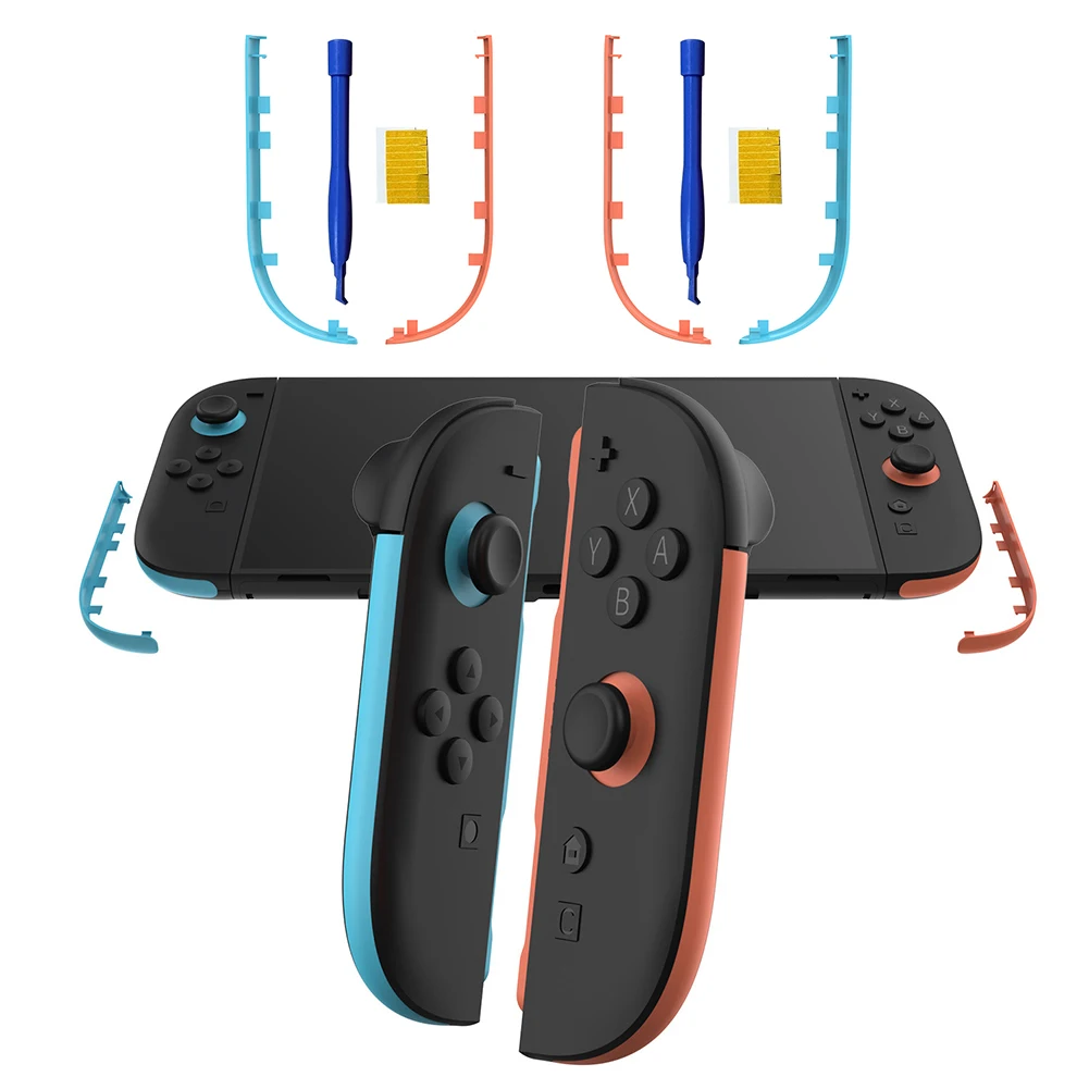 For Switch 2 Joy-Con Left and Right Controllers Decorative Strips Plastic Handle Accents Replacement for Nintendo for Switch 2