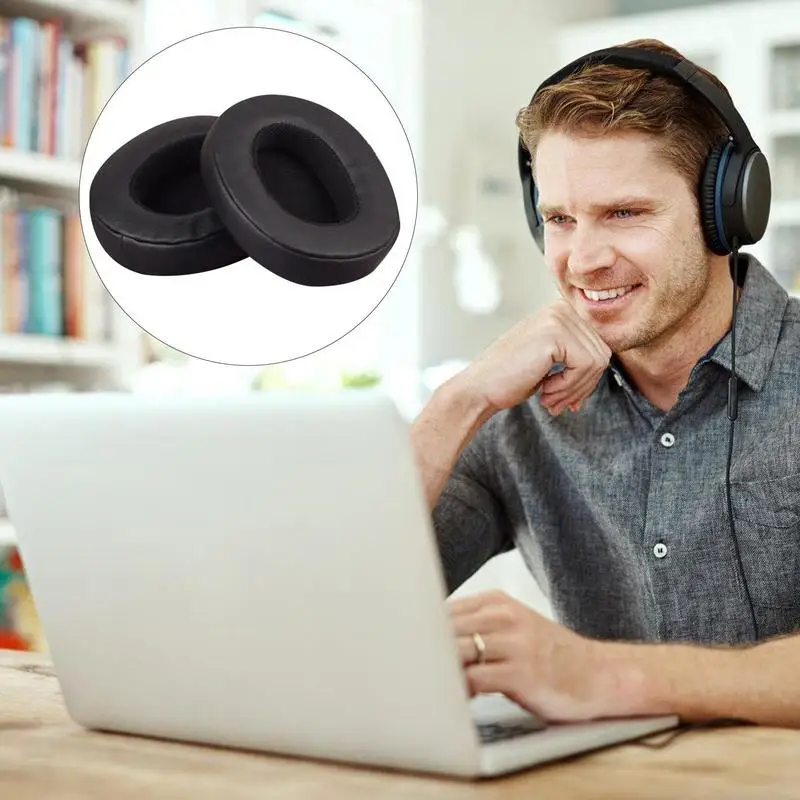 Almohadillas para auriculares, cubierta de repuesto de esponja suave, Reduce las molestias, calidad de sonido de Metal, Ideal para trituradora Hech 3,0 ANC Venue EVO