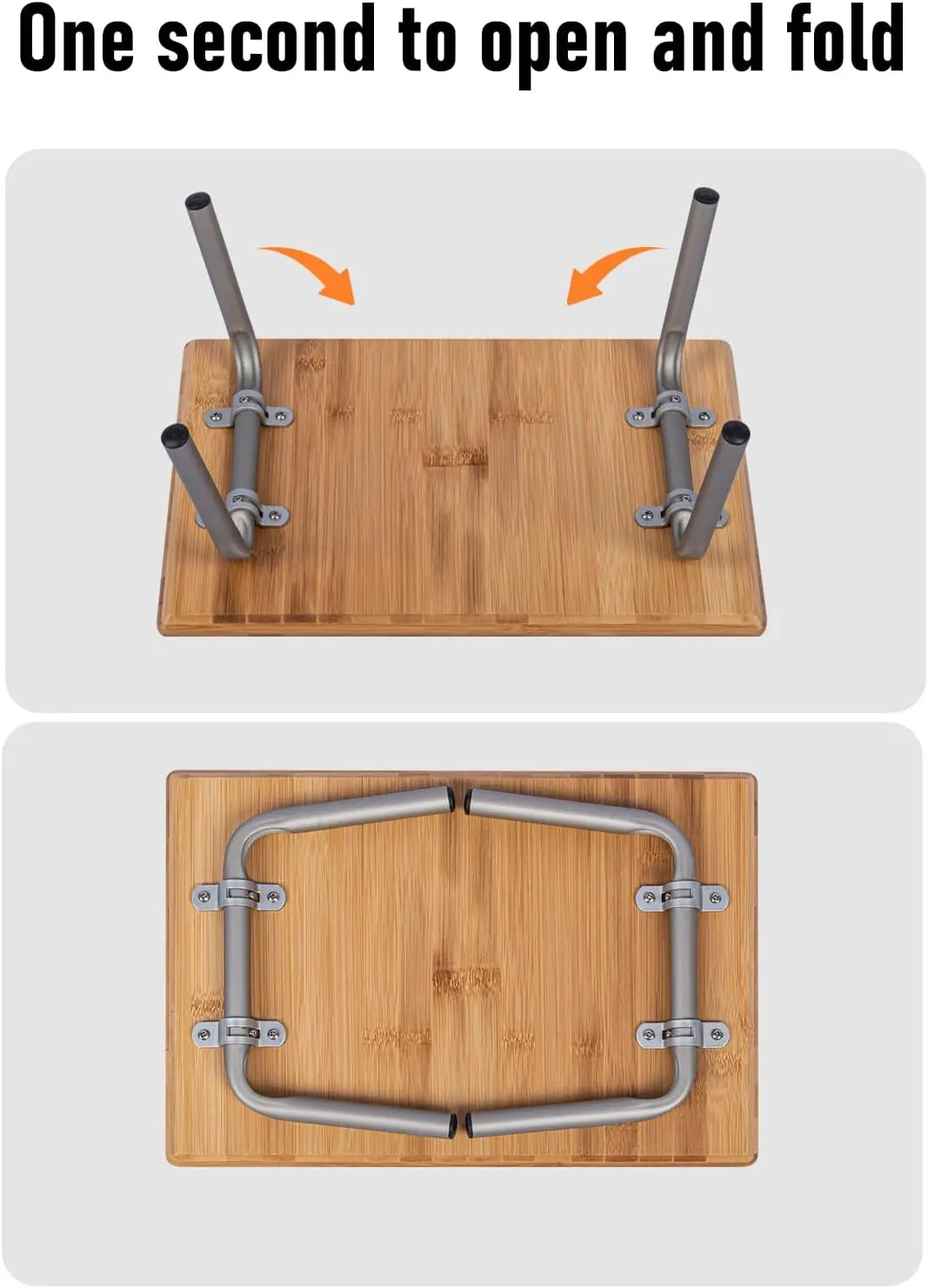 Light Small Folding Bamboo Table for Beach Camping Picnic Tray Table