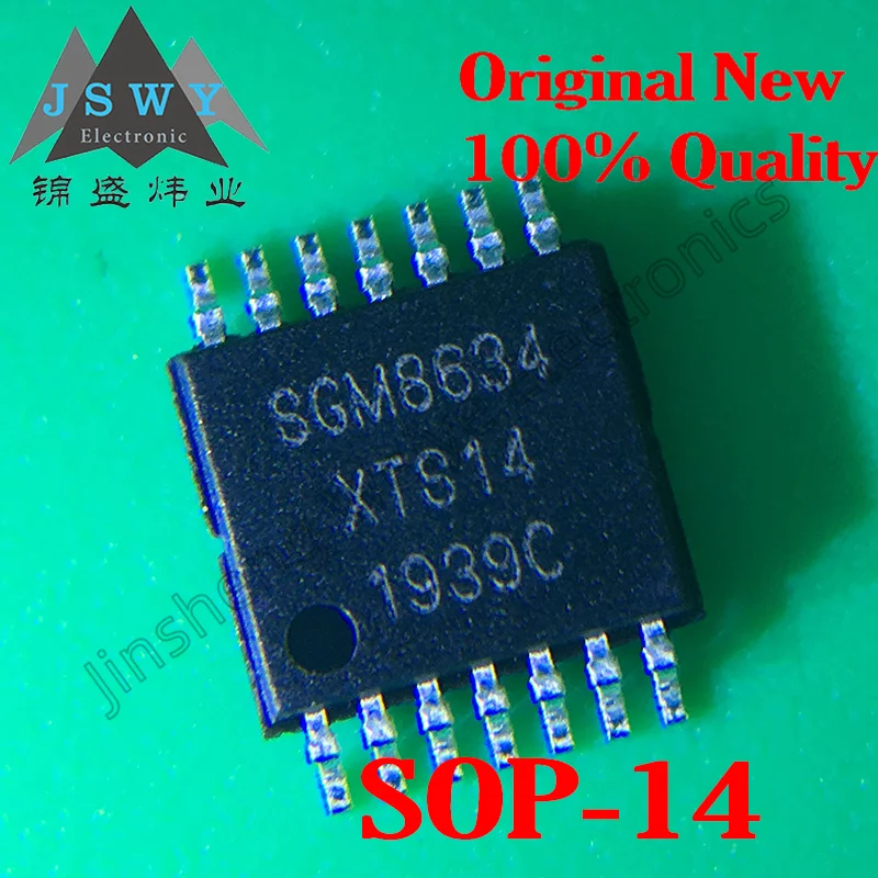 (10-50 個) SGM8634XTS14 SGM8634 TSSOP-14 パッケージオペアンプチップ 100% 新品オリジナルスポット電子オリジナル