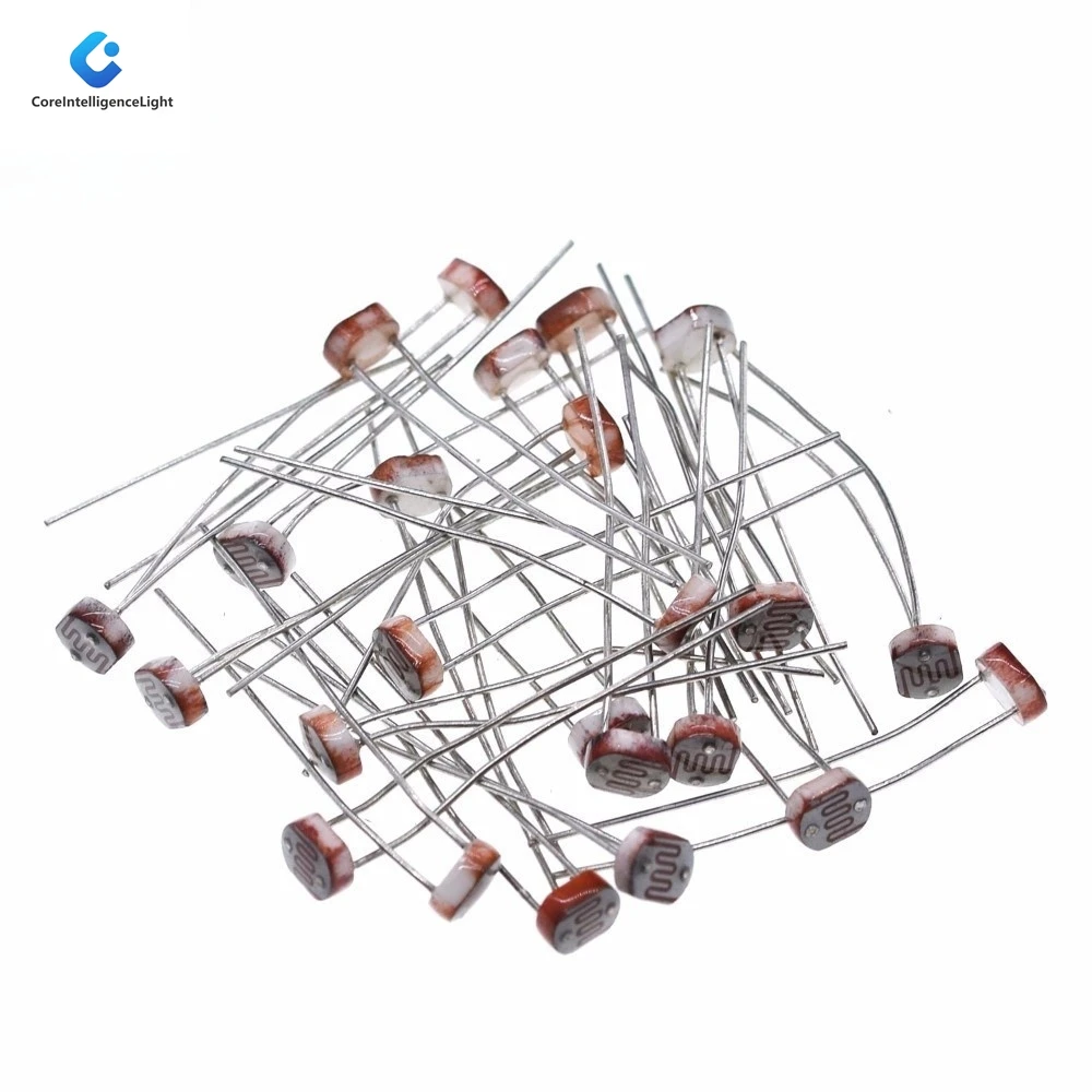 20 шт. LDR фото светочувствительный резистор фотоэлектрический фоторезистор 5528 GL5528 5537 5506 5516 5539 5549 для Arduino 20 шт. LDR фото светочувствительный резистор фотоэлектрический фоторезистор 5528 GL5528 5537 5506 5516 5539 5549 для Arduino