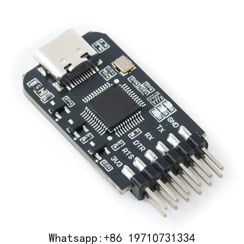 High-speed serial port tool USB to module brush level adjustable mini flow control