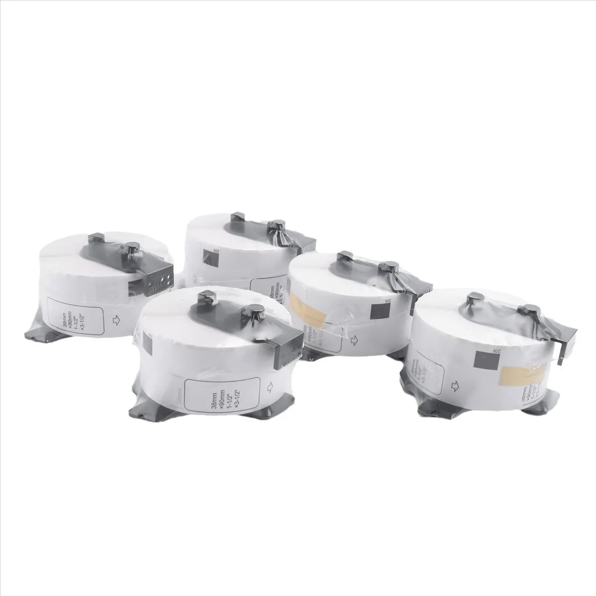TCE 5 Roll for DK11208 Thermal Label 38mmx90mm Die Cut Labels -11208 11208 Compatible for QL Printer