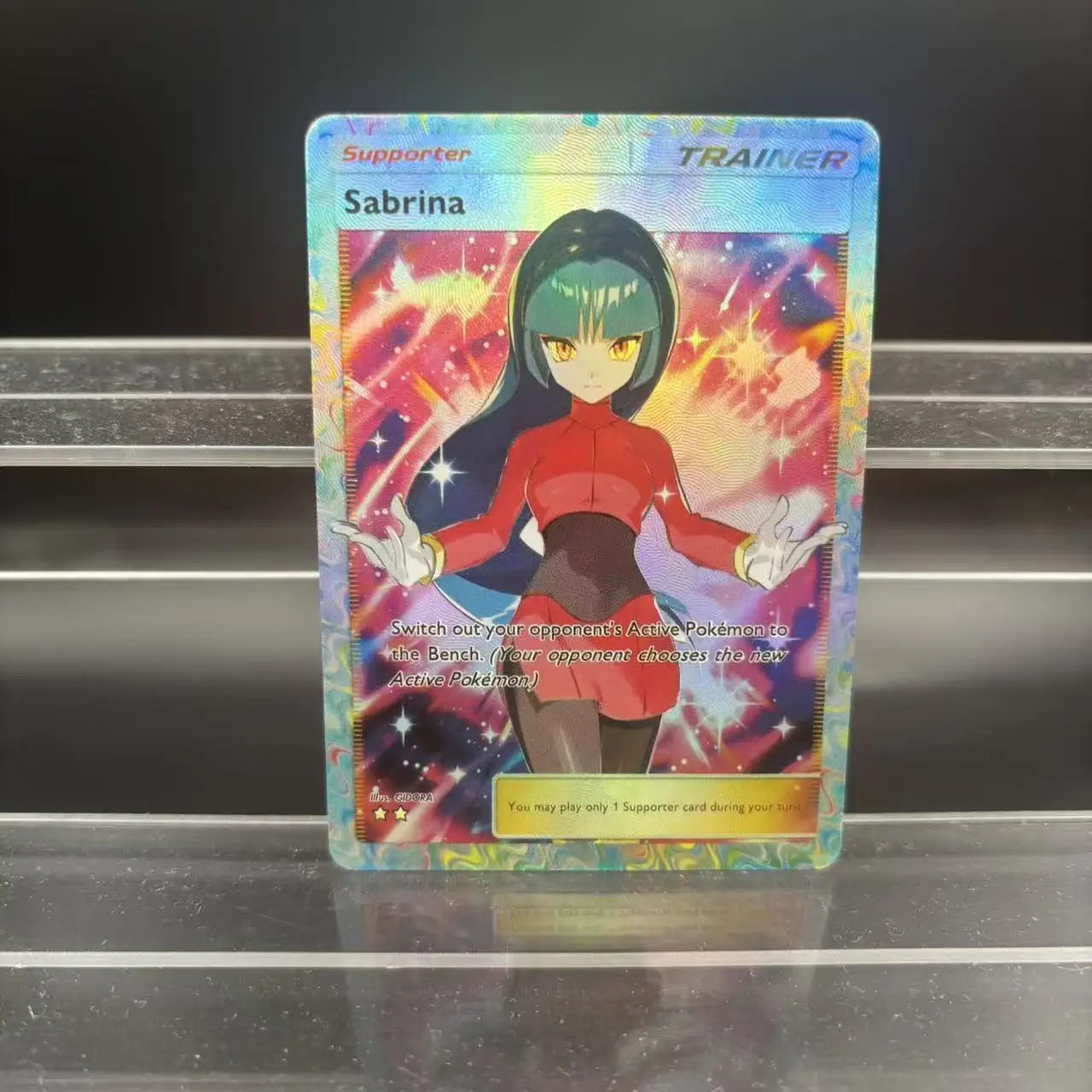 DIY TCG POCKET Collection Cards Acerola Sabrina Iono lrida Self Made Single  Card Classic Game Anime Card Gift Toy - AliExpress 26