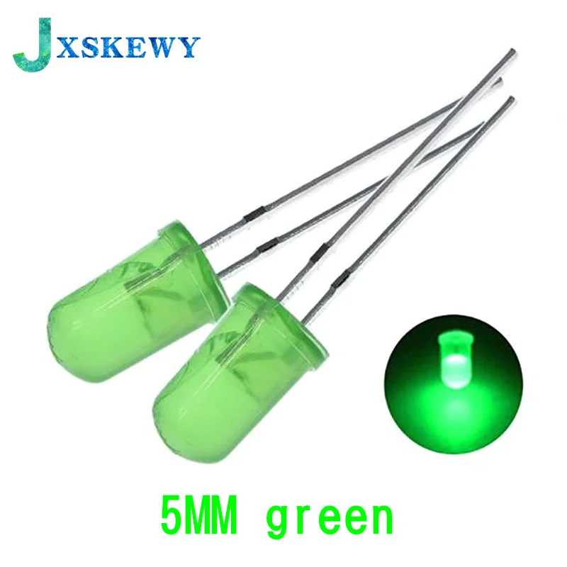 5Colors*20PCS=100PCS 5mm LED Diode Light Assorted Kit Green Blue White Yellow Red COMPONENT DIY kit new original
