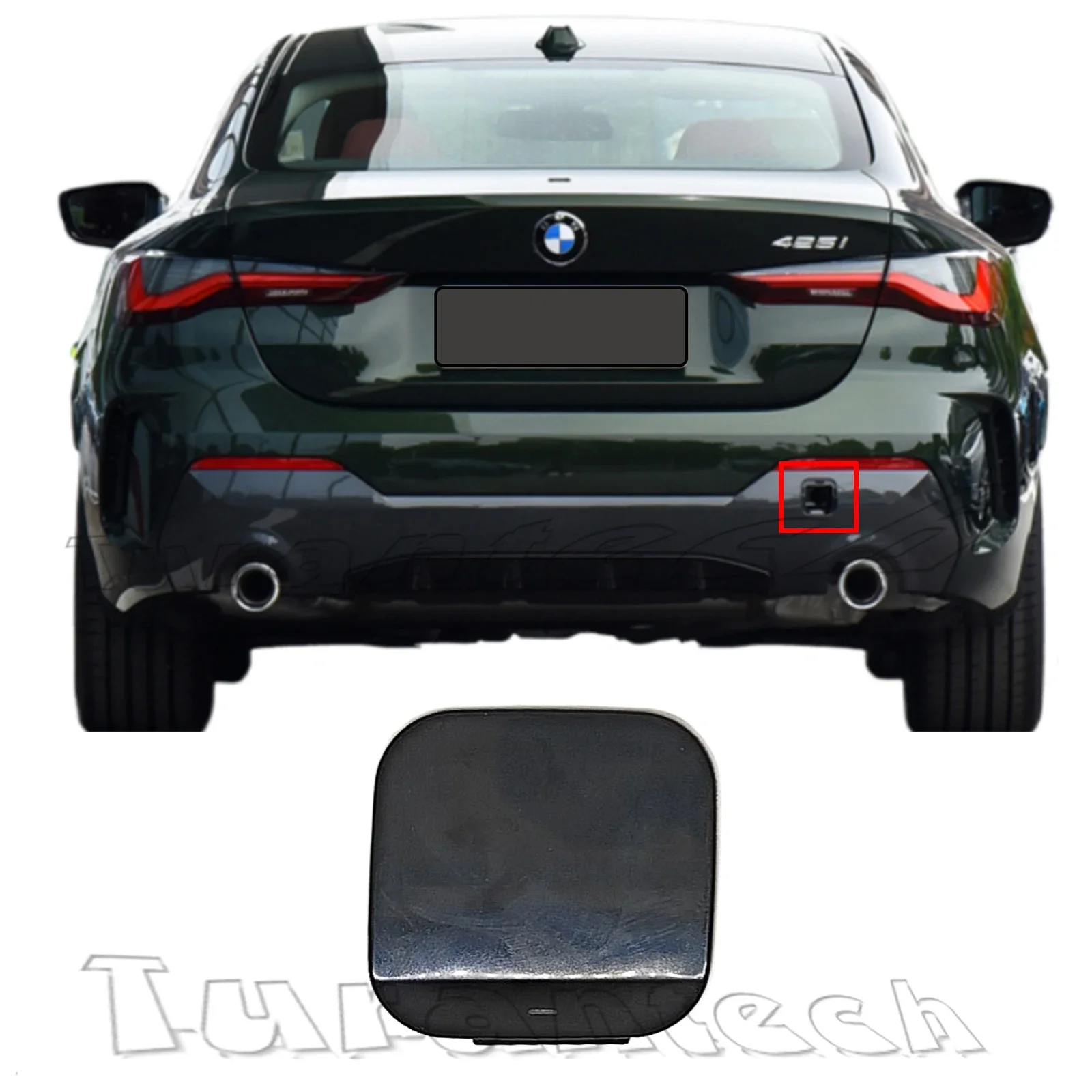 Rear Tow Cover  for 21-up BMW 4 series 420d 420dx 420i 430dX 430i 430iX M440i M440iX M440dX bumper Towing Hook Cap