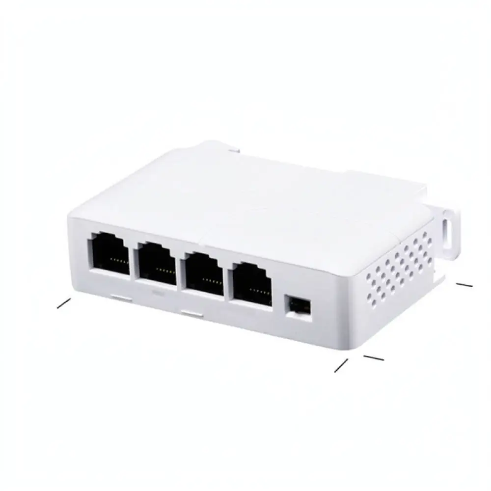 Ethernet Poe Extension Device 100Mbps 1 To 3 Port Repeater Din Rail Mount Network Power Supply Switch For Wired Connectivity