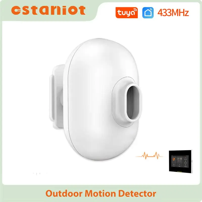 Ostaniot Wireless Outdoor PIR Motion Sensor 433MHz Waterproof Infrared Detector Pet-immune For Home Alarm System Remote Control