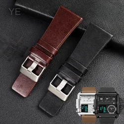 Comfortable Breathable Genuine Leather Watchbands for Diesel Dz7396 Dz1206 Dz1399 Dz1405 Cowhide Waterproof Strap 22 24 26 28mm