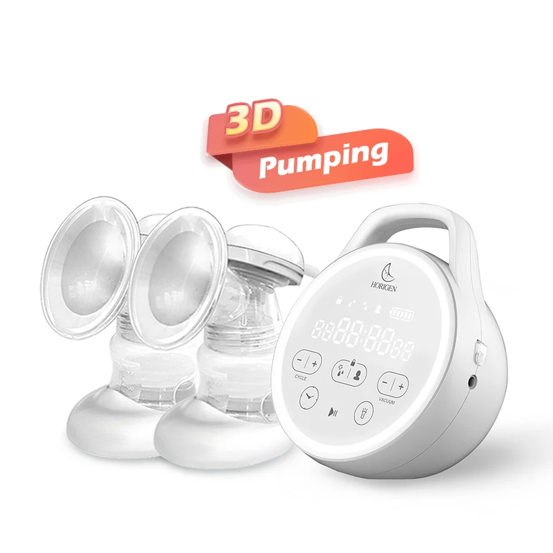 

HORIGEN Natural 3D Pumping CE Approved Grade Milk Pump Machine Ergonomic Design Double Electric Breast Pump
