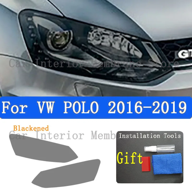 

For VW POLO （2016-2019）TPU Car Exterior Headlights Anti-Scratch Protective Film Headlamps Repair Sticker Accessories Refit