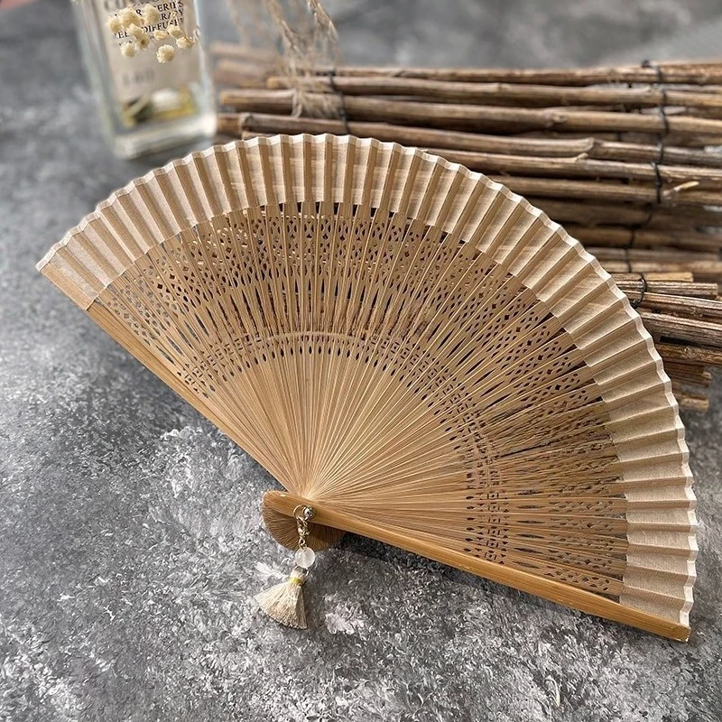 Chinese Style Customized Pre-sale Folding Fan Portable Mini Folding Fan Clothing Matching Tools Home Decoration Bamboo Fan Bone
