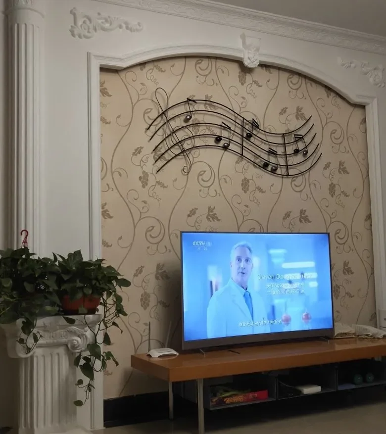 Artistic musical note iron wall decoration painting, note keyboard iron painting, home wall decoration,hanging, metal cutting