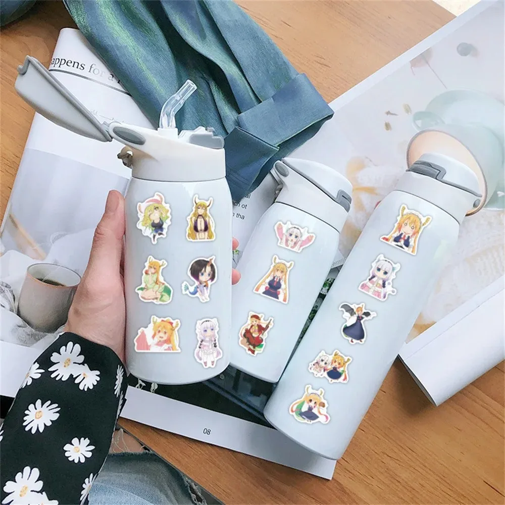 50PCS Cartoon Anime Kobayashi\'s Dragon Maid Doodle Sticker Laptop Guitar Skateboard Mobile Gift Toy Sticker