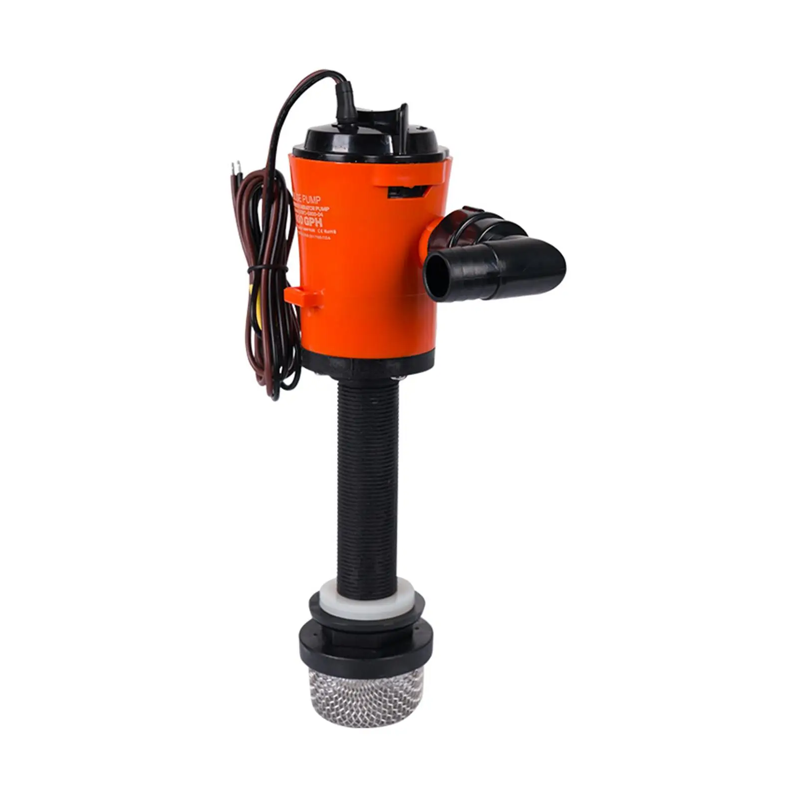 

Aerator Livewell Pump 24V 800GPH Boat Tools Easy to Clean Spare Parts Replaces Professional Easy to Install Boat Bilge Pump