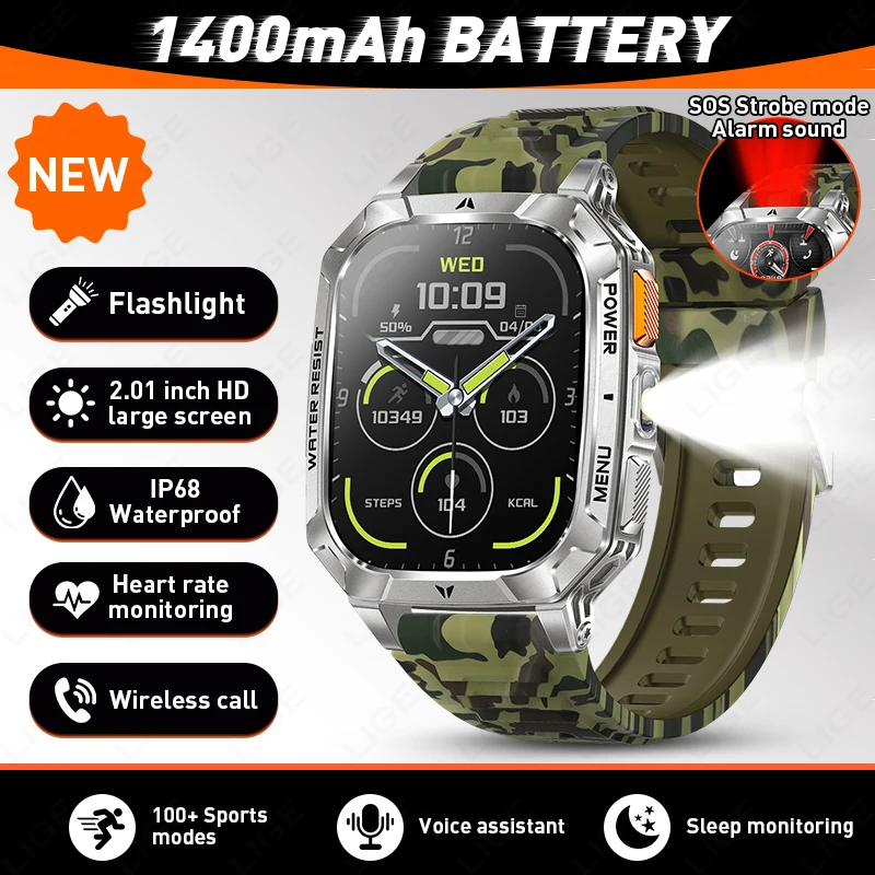 Large Battery Smart Watch for Men