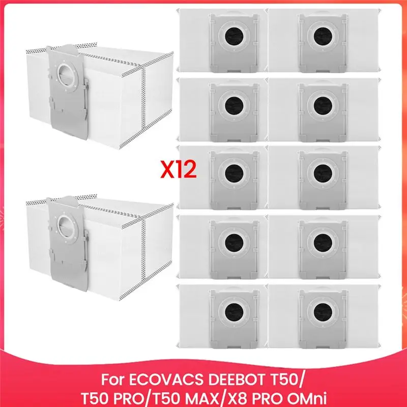 

A59P New Dust Bags Forecovacs DEEBOT T50 Series,T50 PRO/T50 MAX/X8 PRO Omni Vacuum Replacement Bags