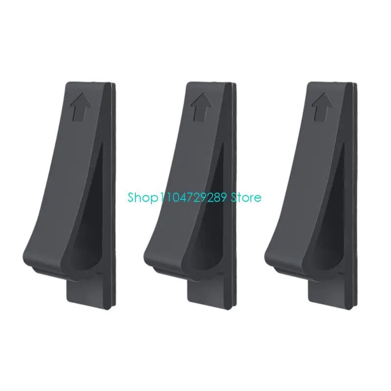 D8KE Vehicle Cup Insert Pads, 6 Black Adhesive Sloped Pieces That Add Contact Along the Drink Slot Wall for Cups and Bottles