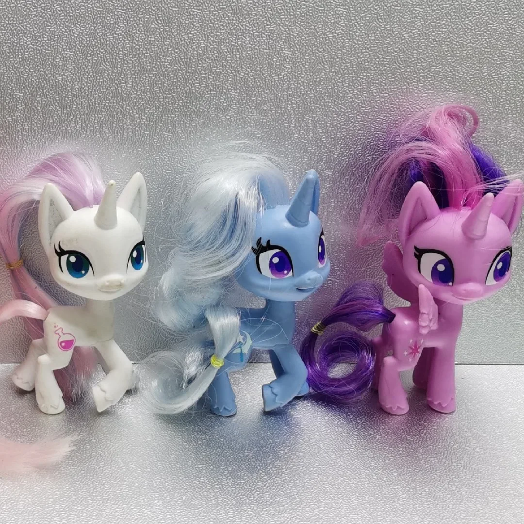 My Little Pony Dressing Grooming Doll Action Figure Decoration Twilight Sparkle Rainbow Dash Applejack Model Toys