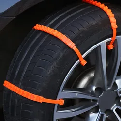 10 unid/set de bridas para cables de cadena de nieve, alfombrilla antideslizante de nailon PE para coche, alfombrilla antideslizante para neumático Universal, rueda SUV, banda para cinturón de día lluvioso