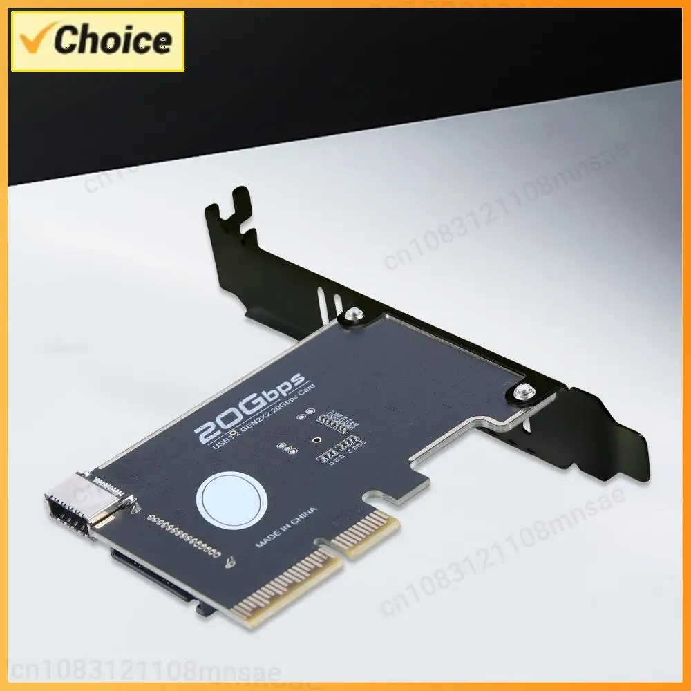 

PCIE To Type-E Expansion Card PCI Express X4 To Type E USB 3.2 GEN2 20Gb Riser Board for Desktop PC Front Panel TYPE C