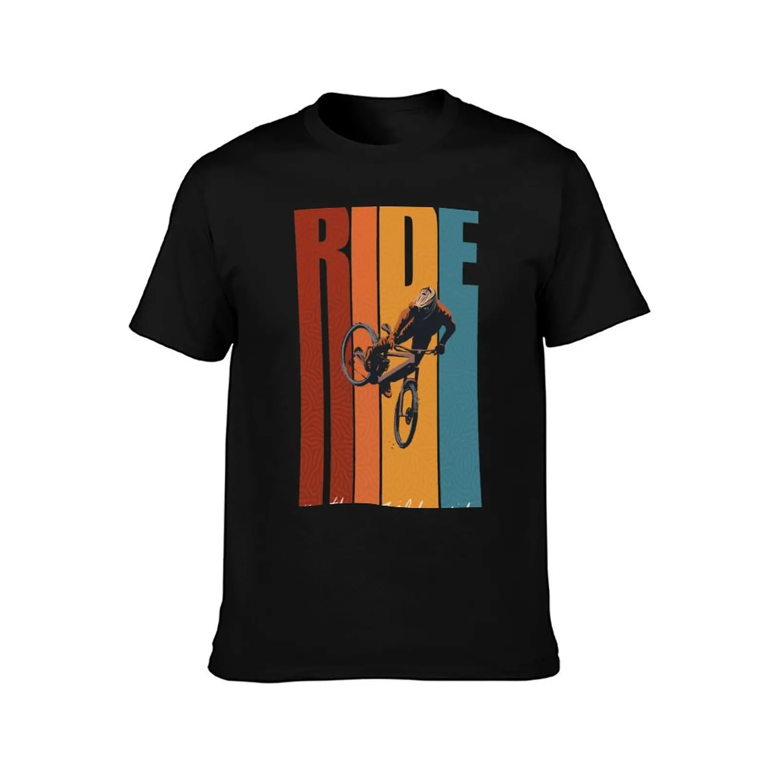 Retro Ride On The Wild Side Mountain Bike Art T-Shirt Summer Festival T-Shirt