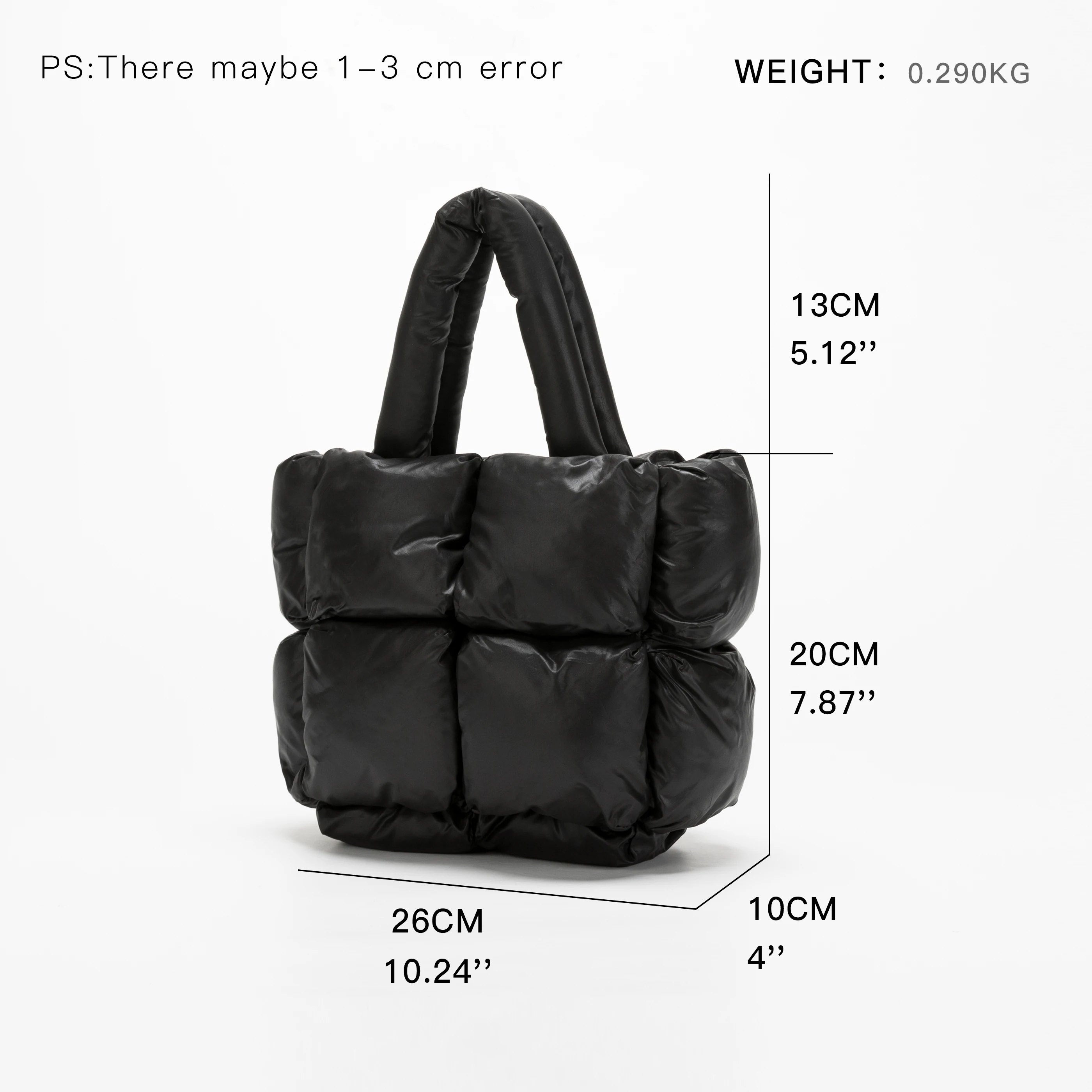 Borsa imbottita imbottita in cotone invernale MABULA per donna borsa a tracolla trapuntata in piuma borsa a tracolla di piccole dimensioni di marca