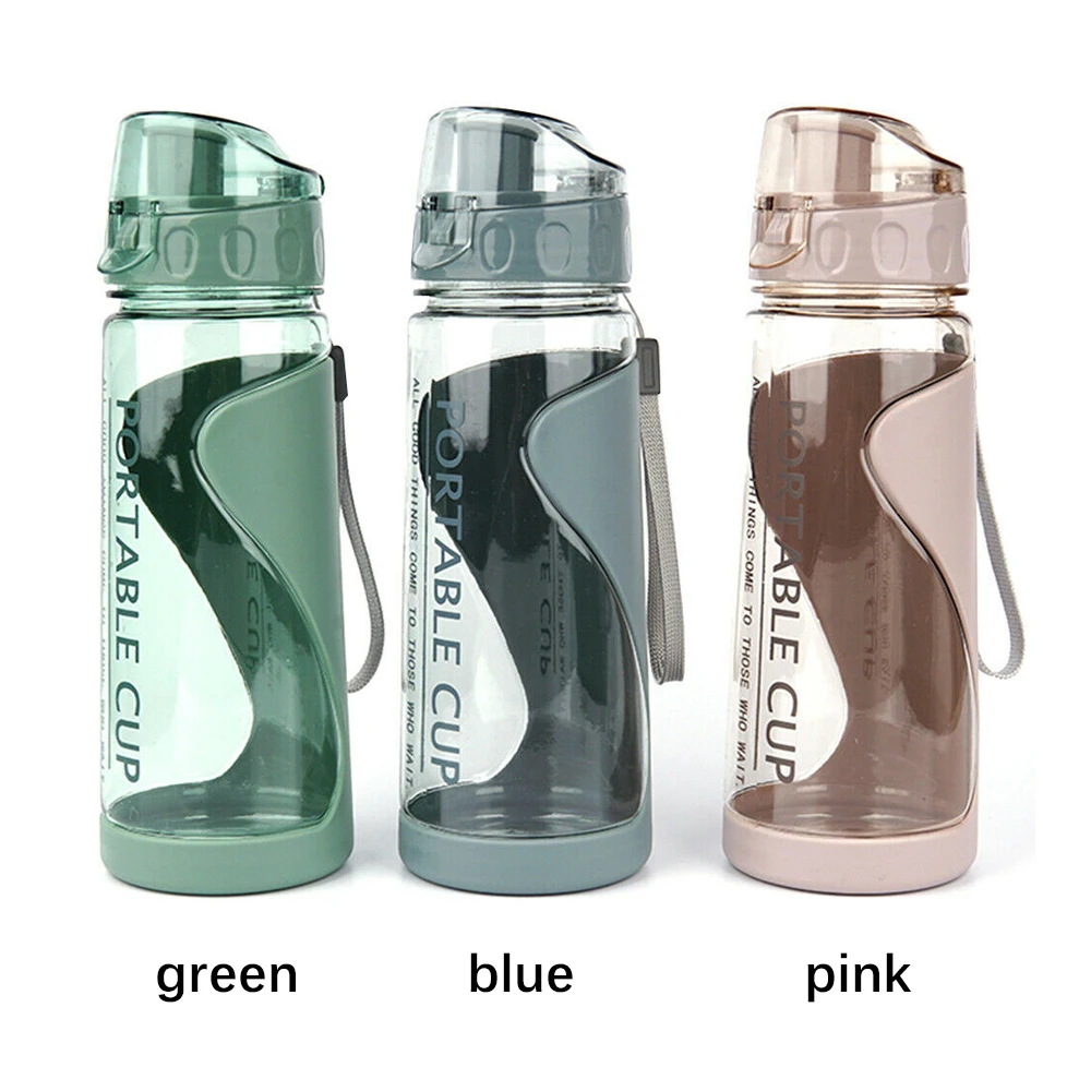 500ml Portable Sports Water Bottle Plastic Outdoor Gym Travel Drinks Mugs Clear Leakproof Drinking Bottle